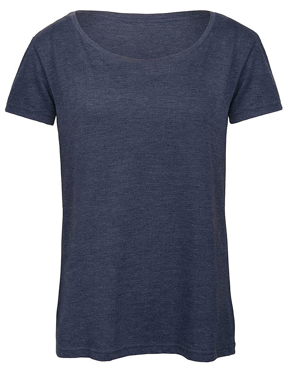 B&C Womens Inspire Triblend T-Shirt in Heather Navy (Product Code: TW056)
