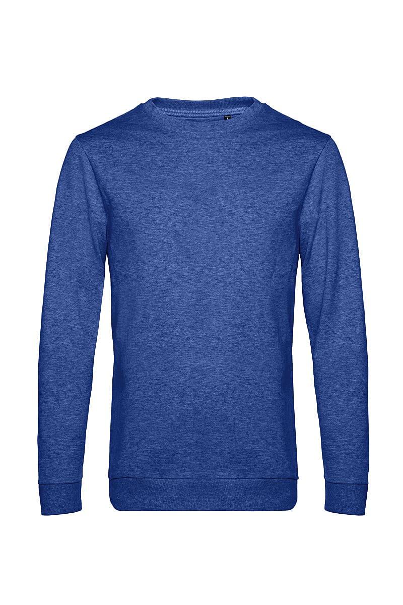 B&C Mens Set In Sweat Jacket in Heather Royal Blue (Product Code: WU01W)