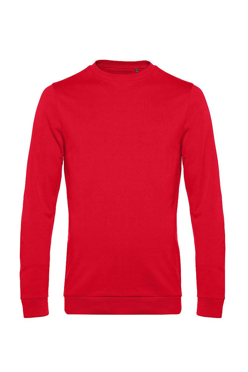 B&C Mens Set In Sweat Jacket in Red (Product Code: WU01W)