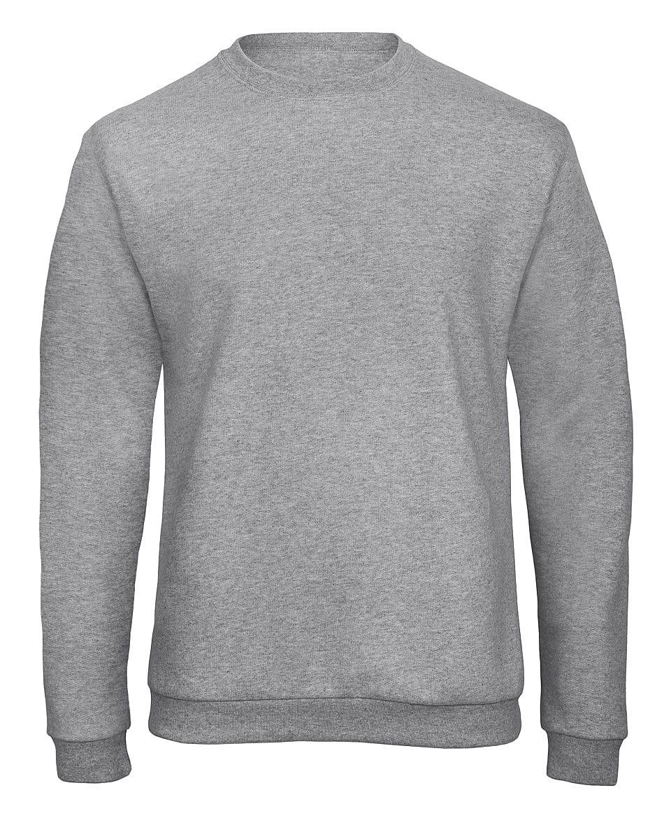 B&C ID.202 50/50 Sweatshirt in Heather Grey (Product Code: WUI23)