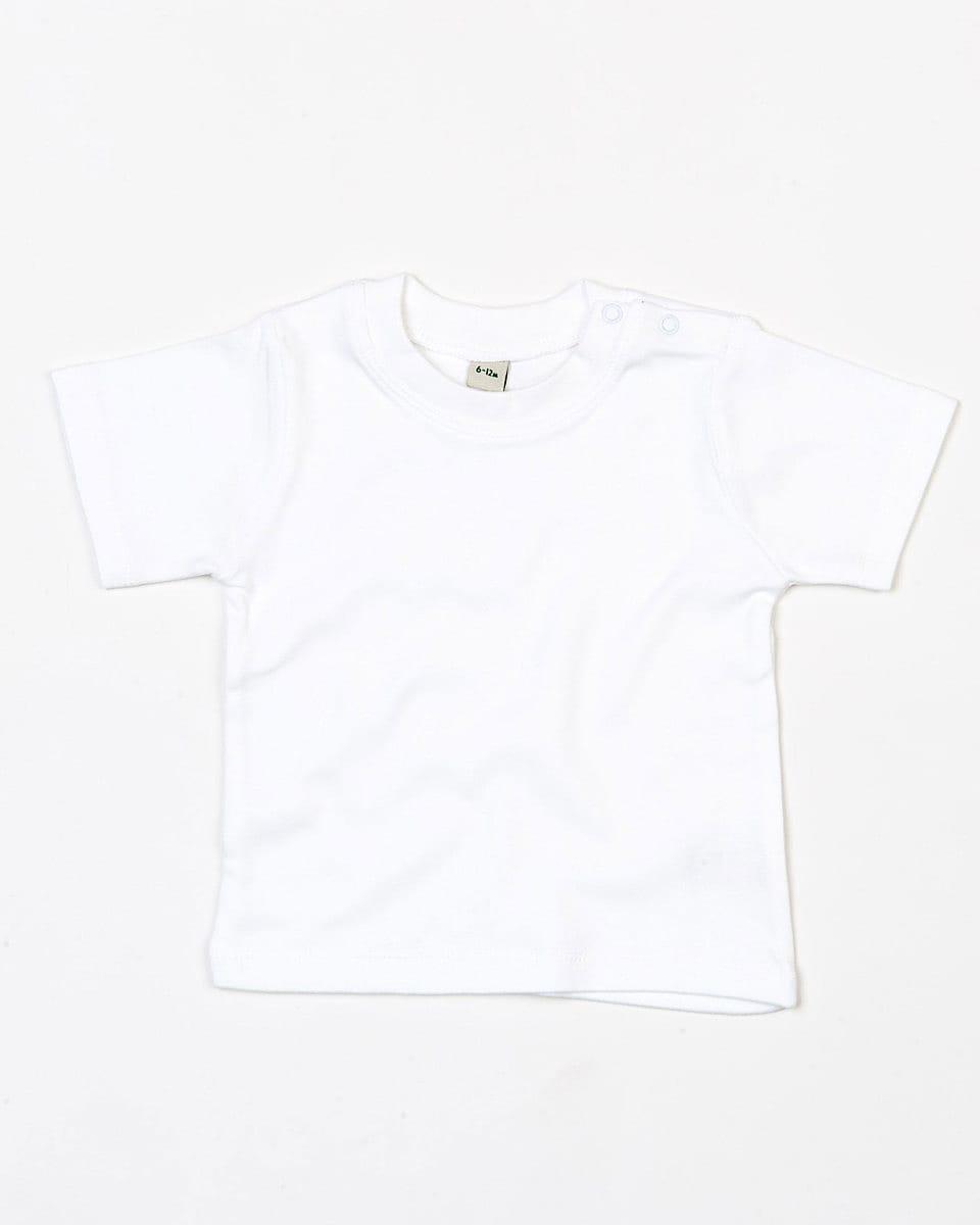 Babybugz Baby T-Shirt in Organic White (Product Code: BZ02)