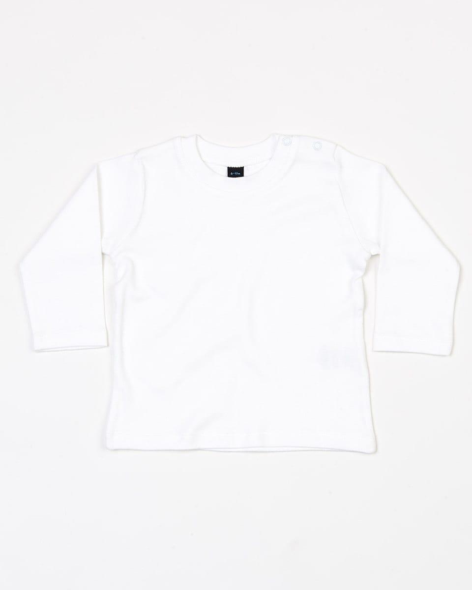 Babybugz Baby Long-Sleeve T-Shirt in White (Product Code: BZ11)
