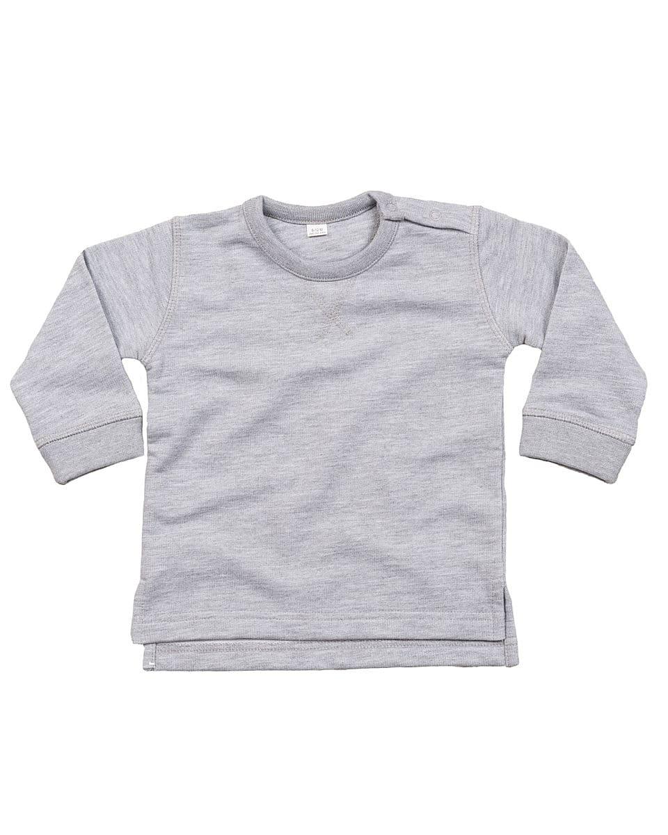 Babybugz Baby Sweatshirt in Heather Grey Melange (Product Code: BZ31)
