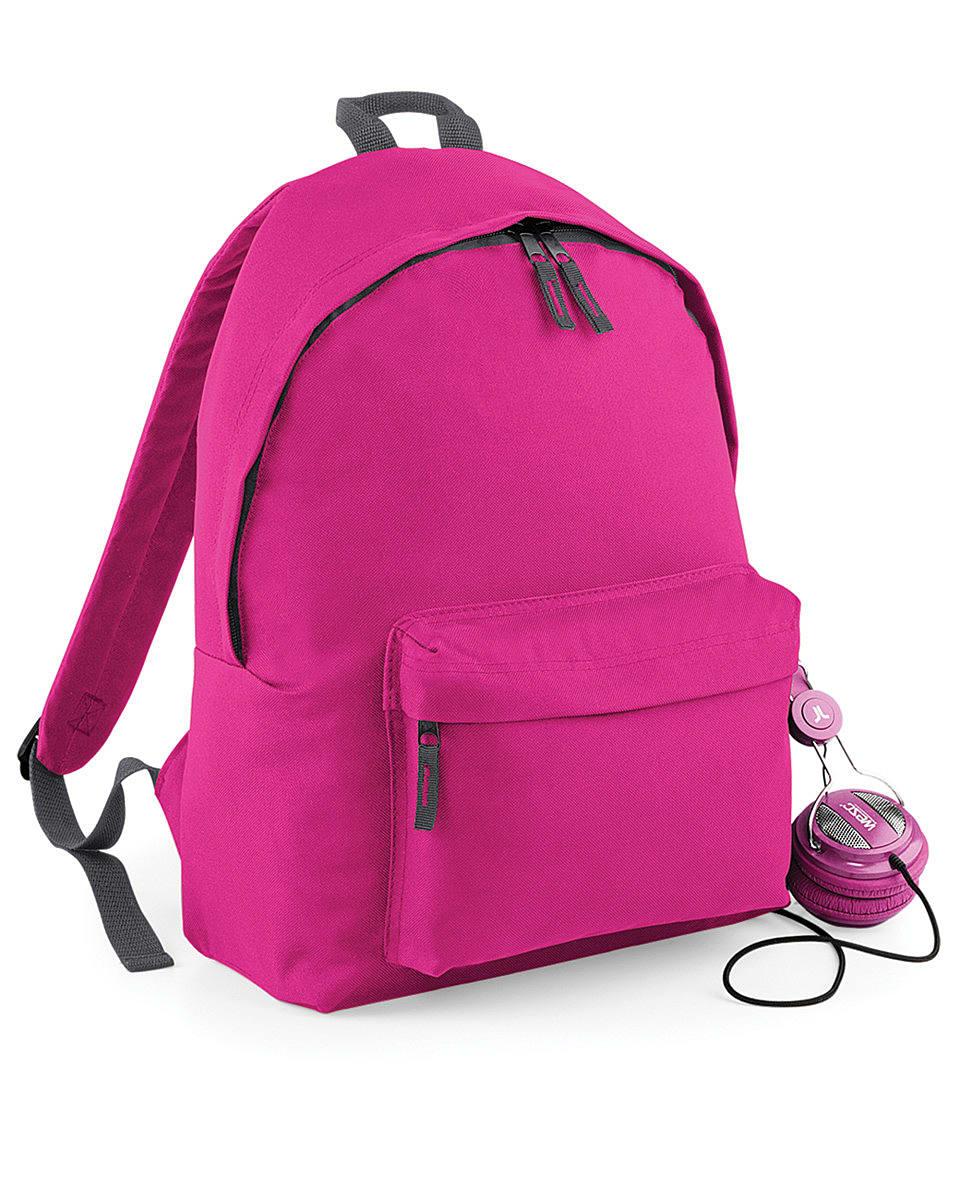 Bagbase Fashion Backpack in Fuchsia / Graphite (Product Code: BG125)