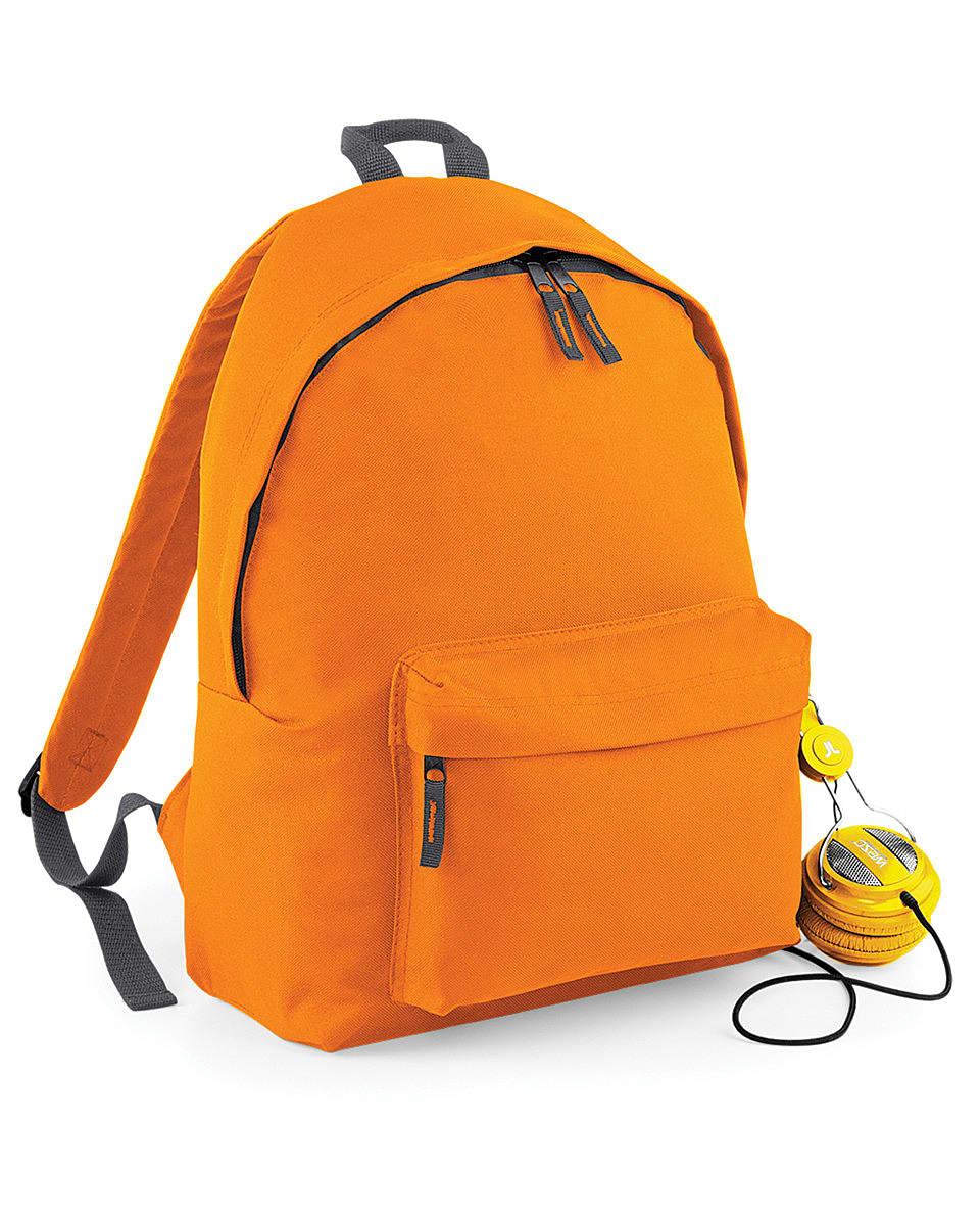Bagbase Fashion Backpack in Orange / Graphite Grey (Product Code: BG125)