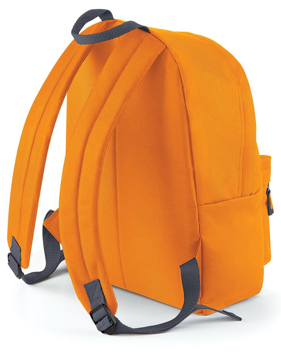 Bagbase Junior Fashion Backpack in Orange / Graphite Grey (Product Code: BG125J)
