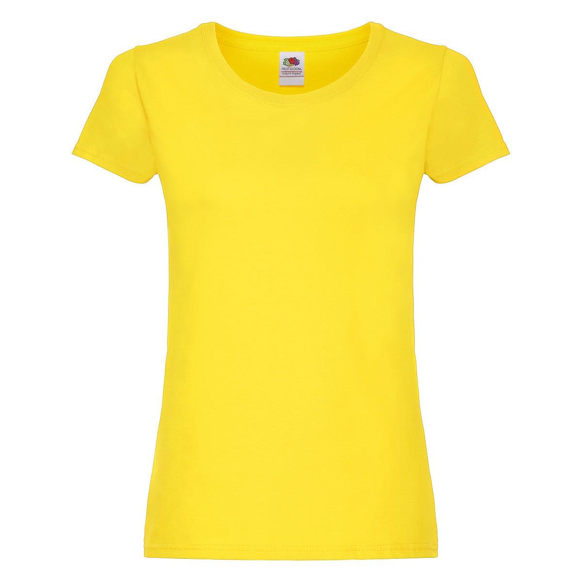 Fruit Of The Loom Lady Fit Original T-Shirt in Yellow (Product Code: 61420)