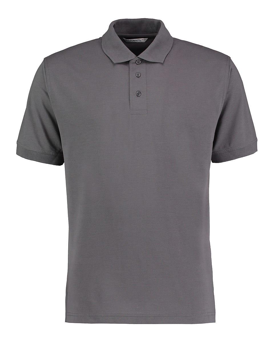 Kustom Kit Mens Klassic Superwash Polo Shirt in Charcoal (Product Code: KK403)