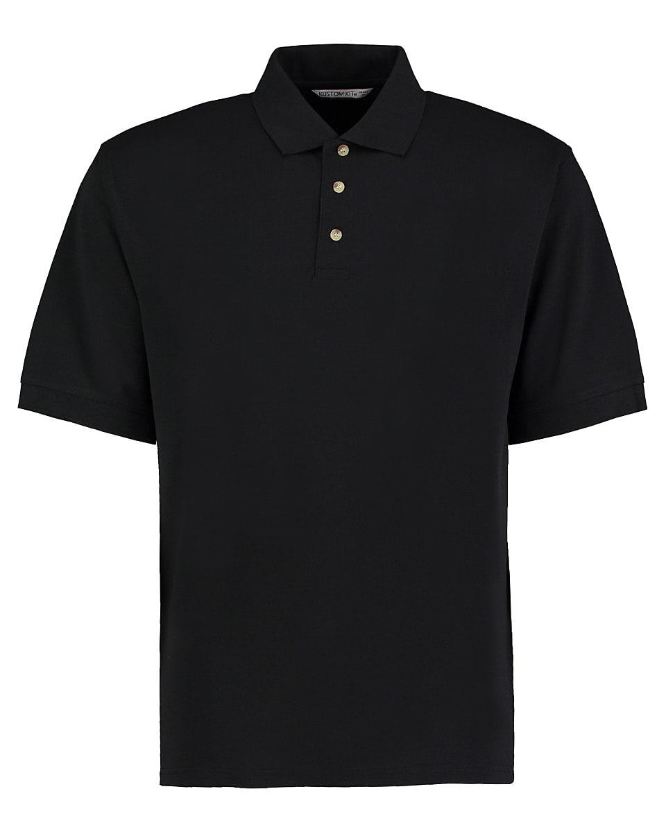 Kustom Kit Chunky Polo Superwash 60 Polo Shirt in Black (Product Code: KK407)
