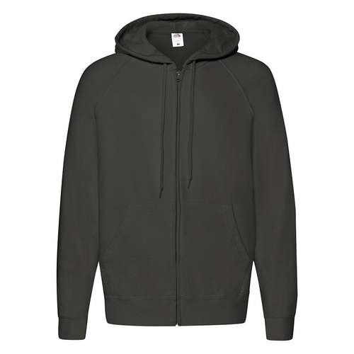 Fruit Of The Loom Mens Lightweight FullZip Hoodie 62144 Workwear
