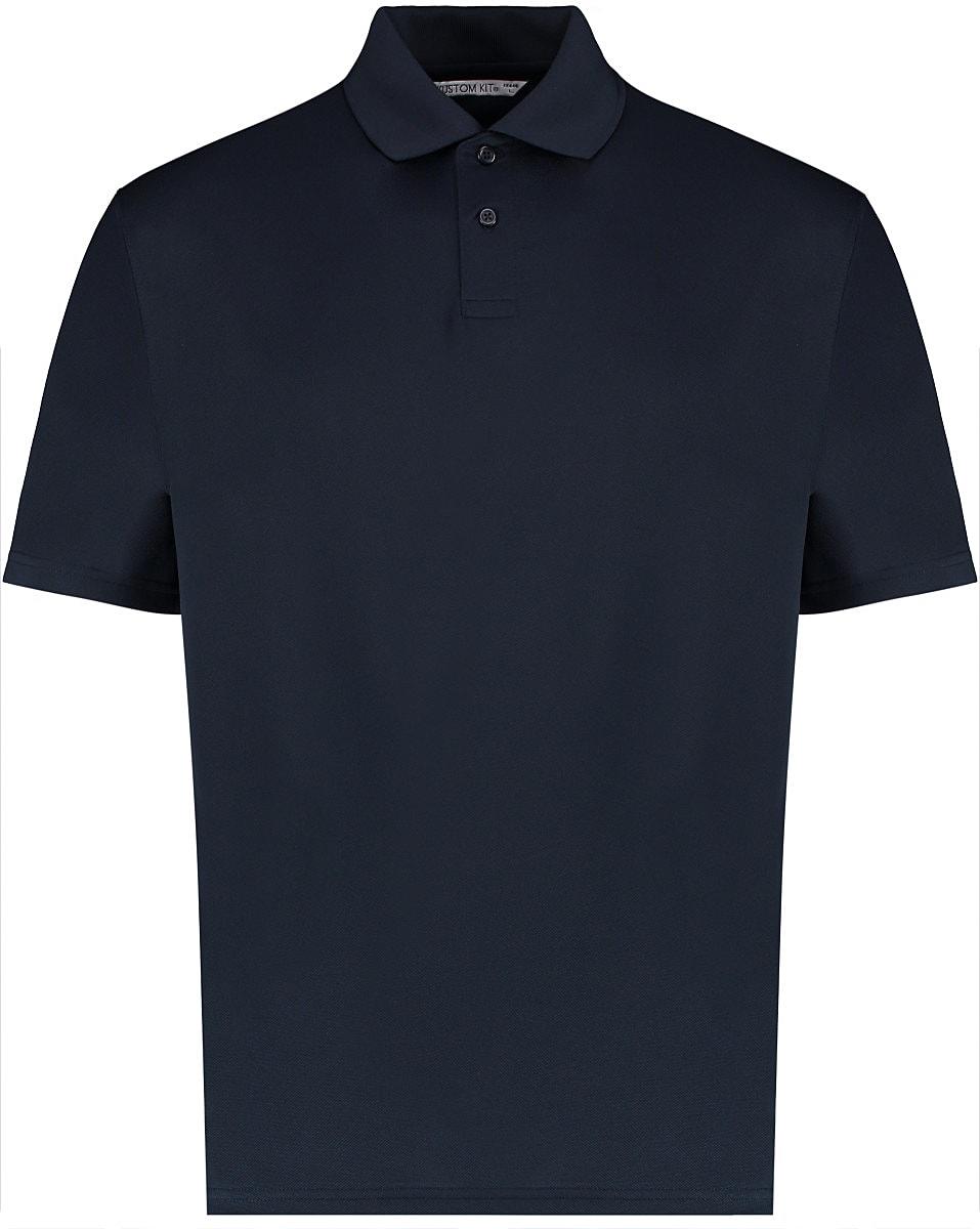 Kustom Kit Mens Cooltex Plus Pique Polo Shirt in Navy Blue (Product Code: KK444)