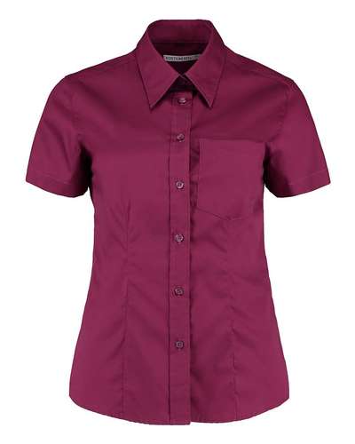 Kustom Kit Womens Short-Sleeve Corporate Pocket Oxford Shirt | KK719 ...