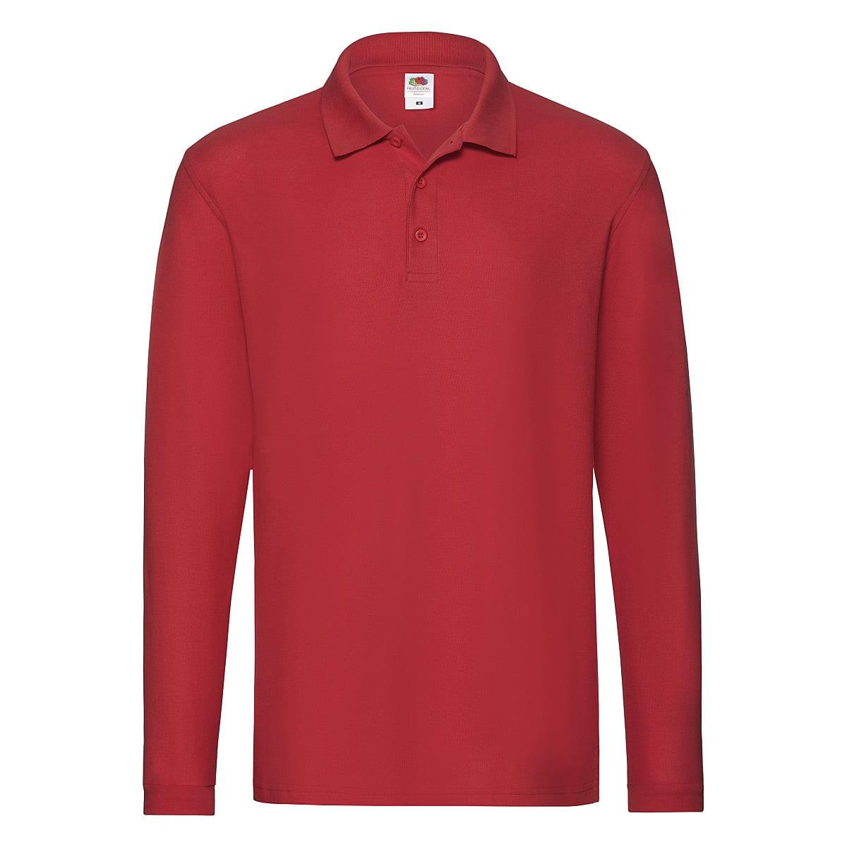 Fruit Of The Loom Premium Long-Sleeve Polo Shirt | 63310 | Workwear ...