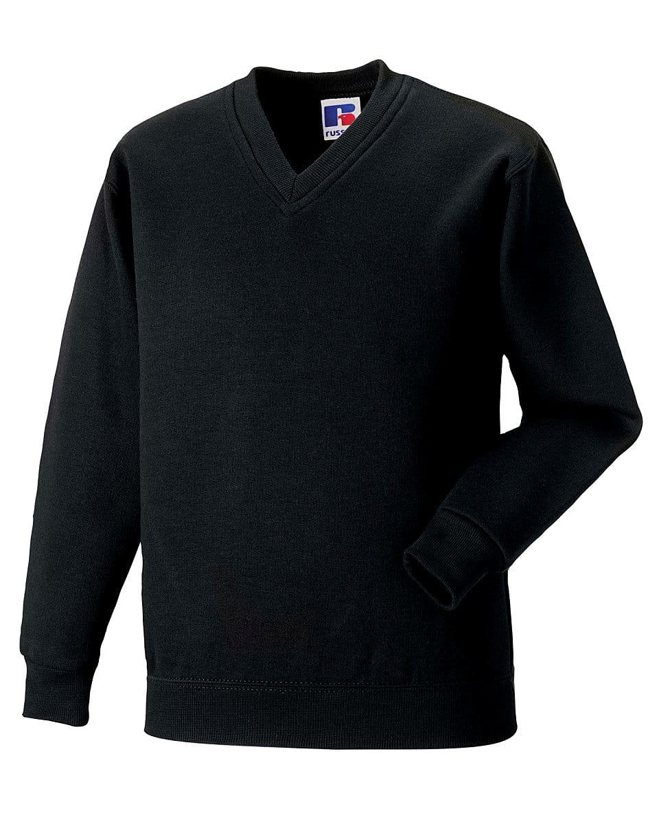 Jerzees Schoolgear V-Neck Sweatshirt in Black (Product Code: 272B)