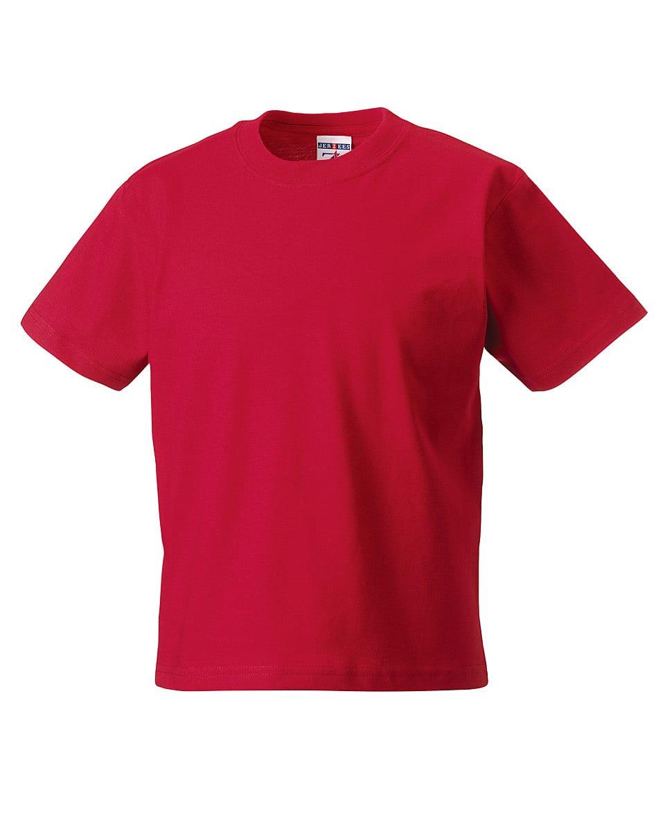 Russell Childrens Classic T-Shirt in Classic Red (Product Code: ZT180B)