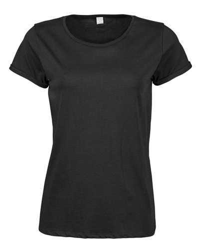 Tee Jays Womens Roll Up Sleeve T-Shirt