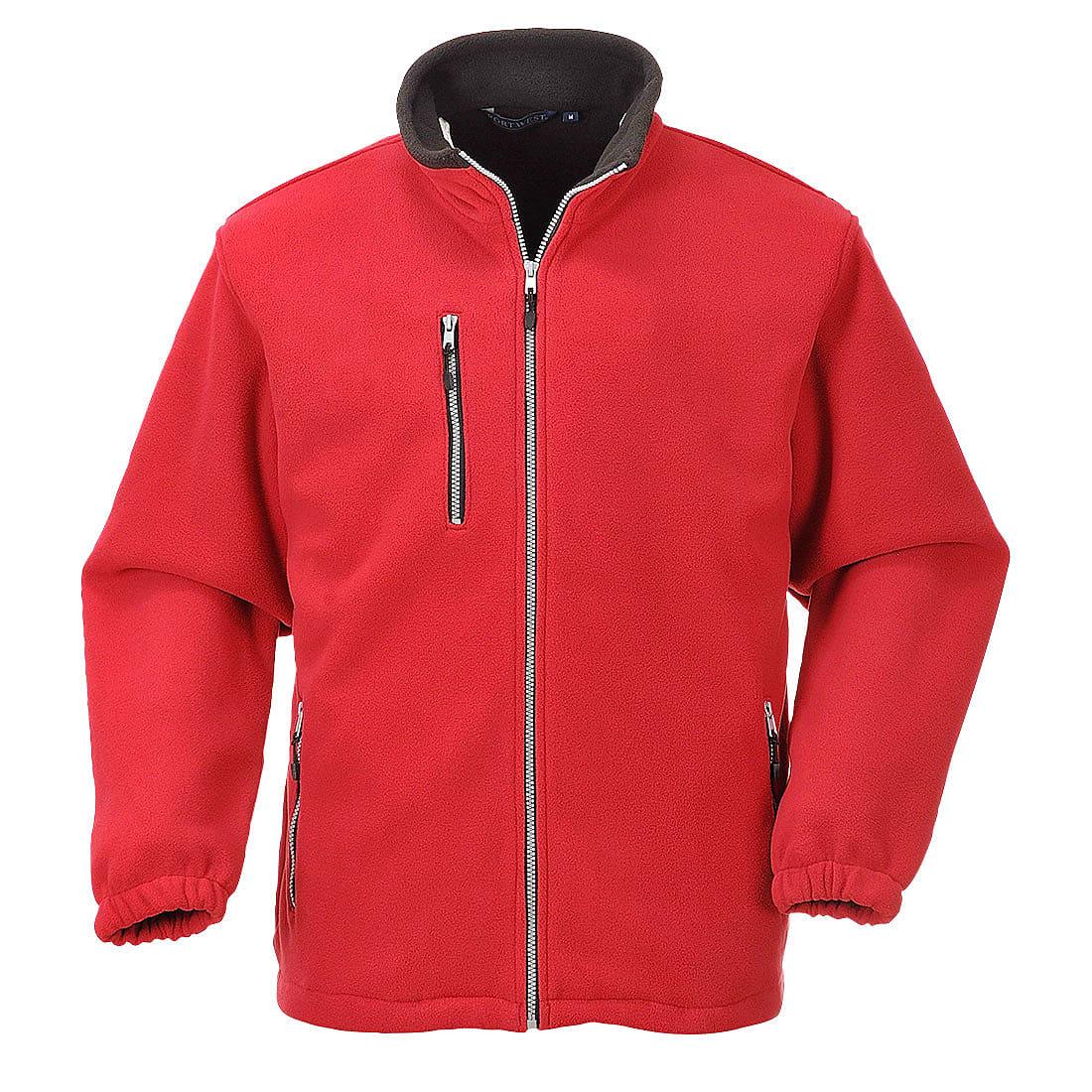 Portwest City Fleece Jacket in Red (Product Code: F401)