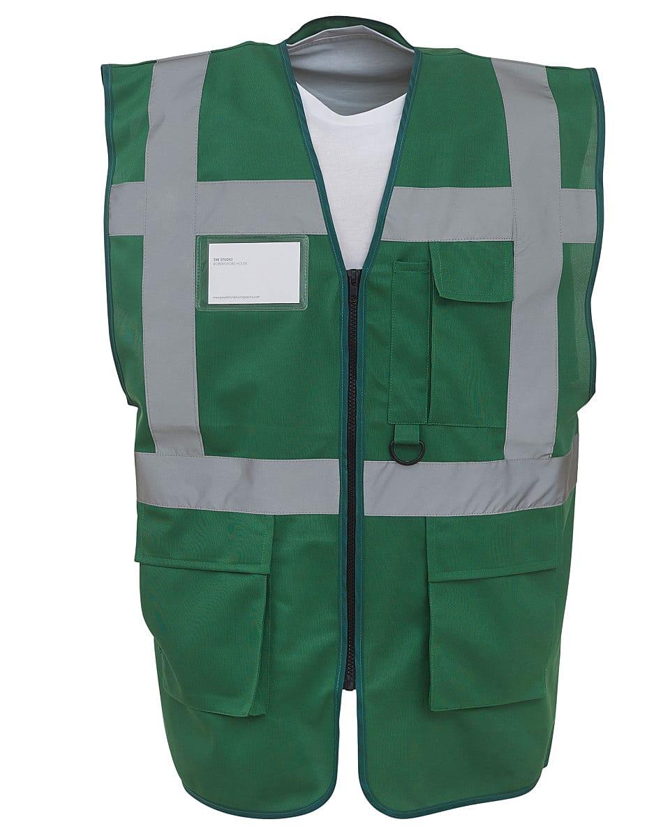 Yoko Hi-Viz Executive Waistcoat in Paramedic Green (Product Code: HVW801)