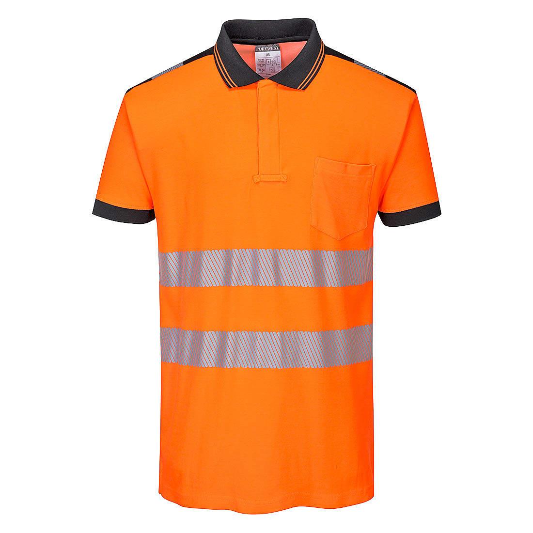 Portwest T180 PW3 Hi-Viz Short-Sleeve Polo Shirt | T180 | Workwear ...