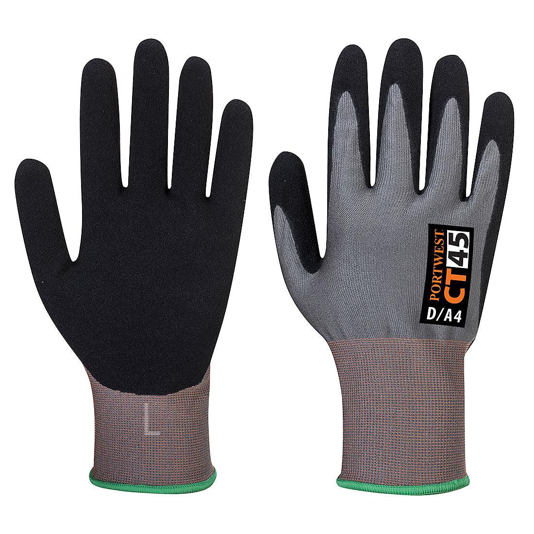 Portwest CT HR Nitrile Foam Gloves in Grey / Black (Product Code: CT45)