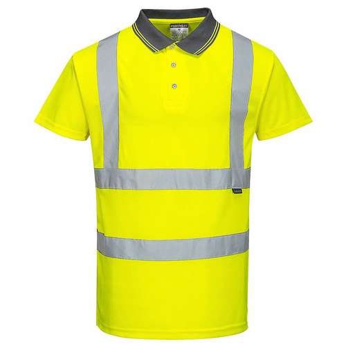 Portwest Hi-Viz Short-Sleeve Polo Shirt | S477 | Workwear Supermarket