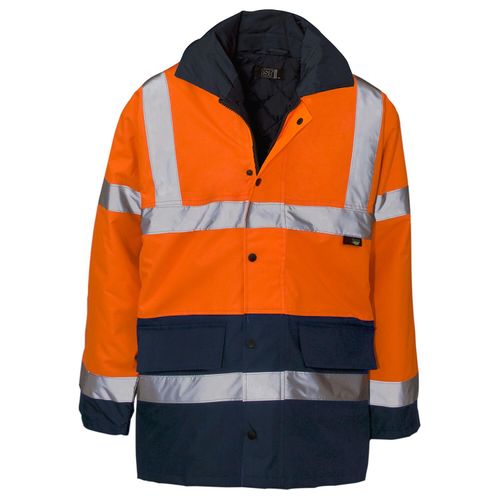 Supertouch Hi-Vis 2 Tone Parka Jacket - Orange