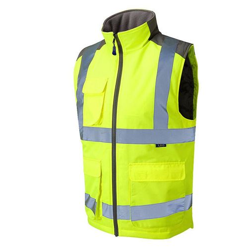 Leo Torrington ISO 20471 Class 2 Bodywarmer Yellow