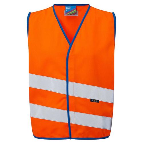 Leo Neonstars EN 1150 Children's Waistcoat Orange