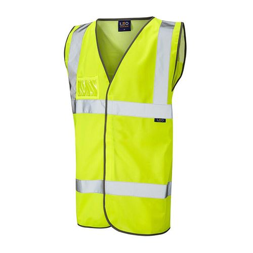 Leo Velator ISO 20471 Class 2 Mesh Back Waistcoat Yellow
