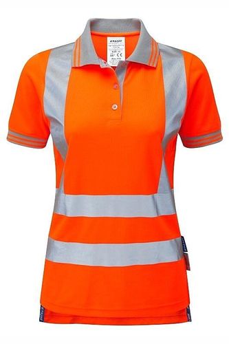 Pulsar Ladies HV Orange Polo Shirt