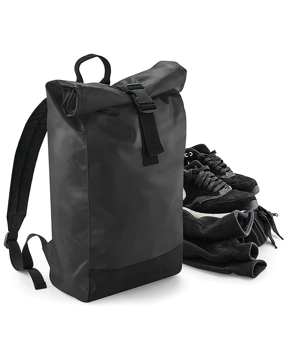 Bagbase Tarp Roll-Top Backpack in Black (Product Code: BG815)