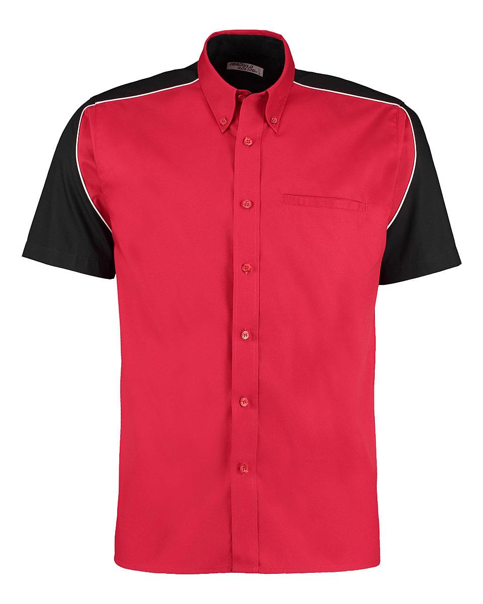 Formula Racing Sebring Short-Sleeve Shirt in Red / Black / White (Product Code: KK186)