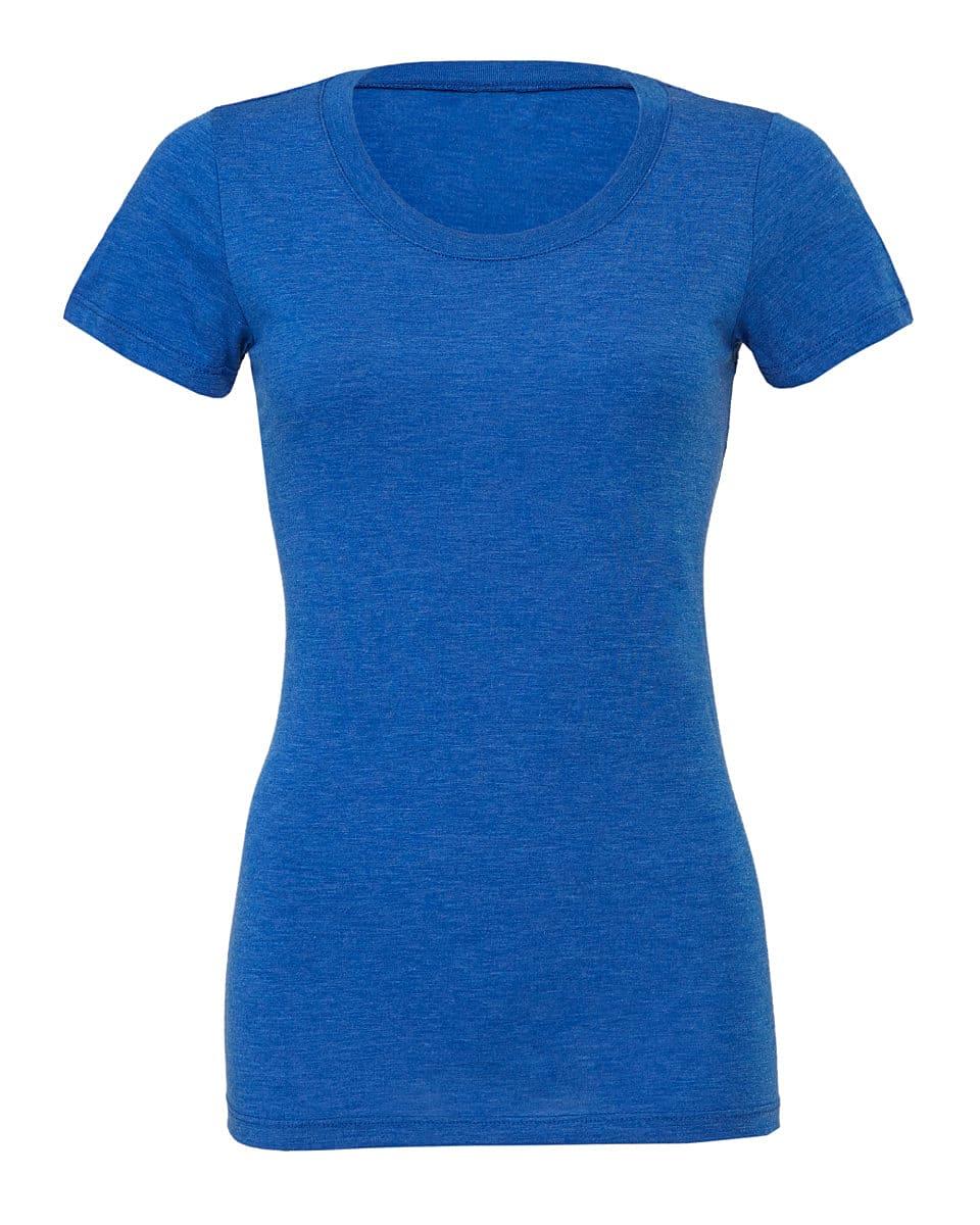 Bella Womens Triblend Short-Sleeve T-Shirt in True Royal Triblend (Product Code: BE8413)