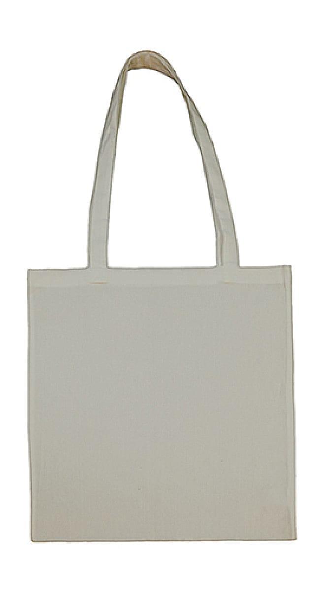Jassz Bags Beech Cotton Long-Handle Bag in Light Grey (Product Code: 3842LH)