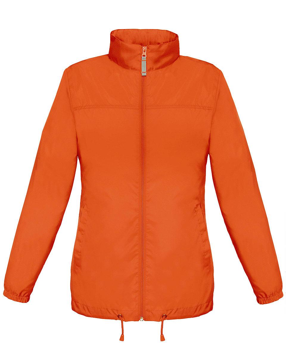 B&C Womens Sirocco Lightweight Jacket in Orange (Product Code: JW902)