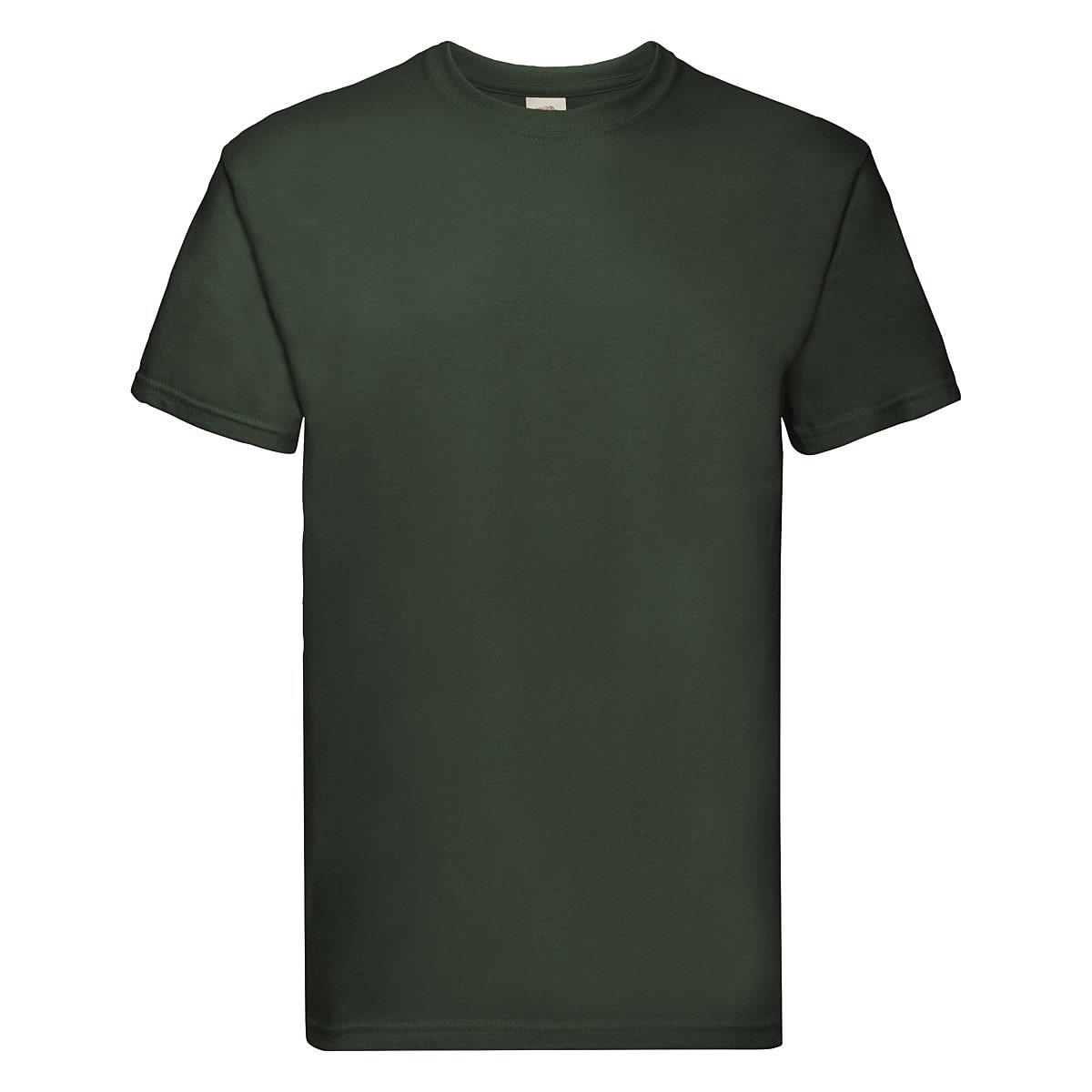 Fruit Of The Loom Super Premium T-Shirt in Bottle Green (Product Code: 61044)
