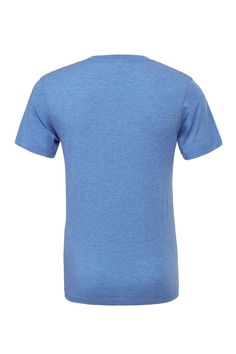 Bella Triblend V-Neck T-Shirt in Blue Triblend (Product Code: CA3415)