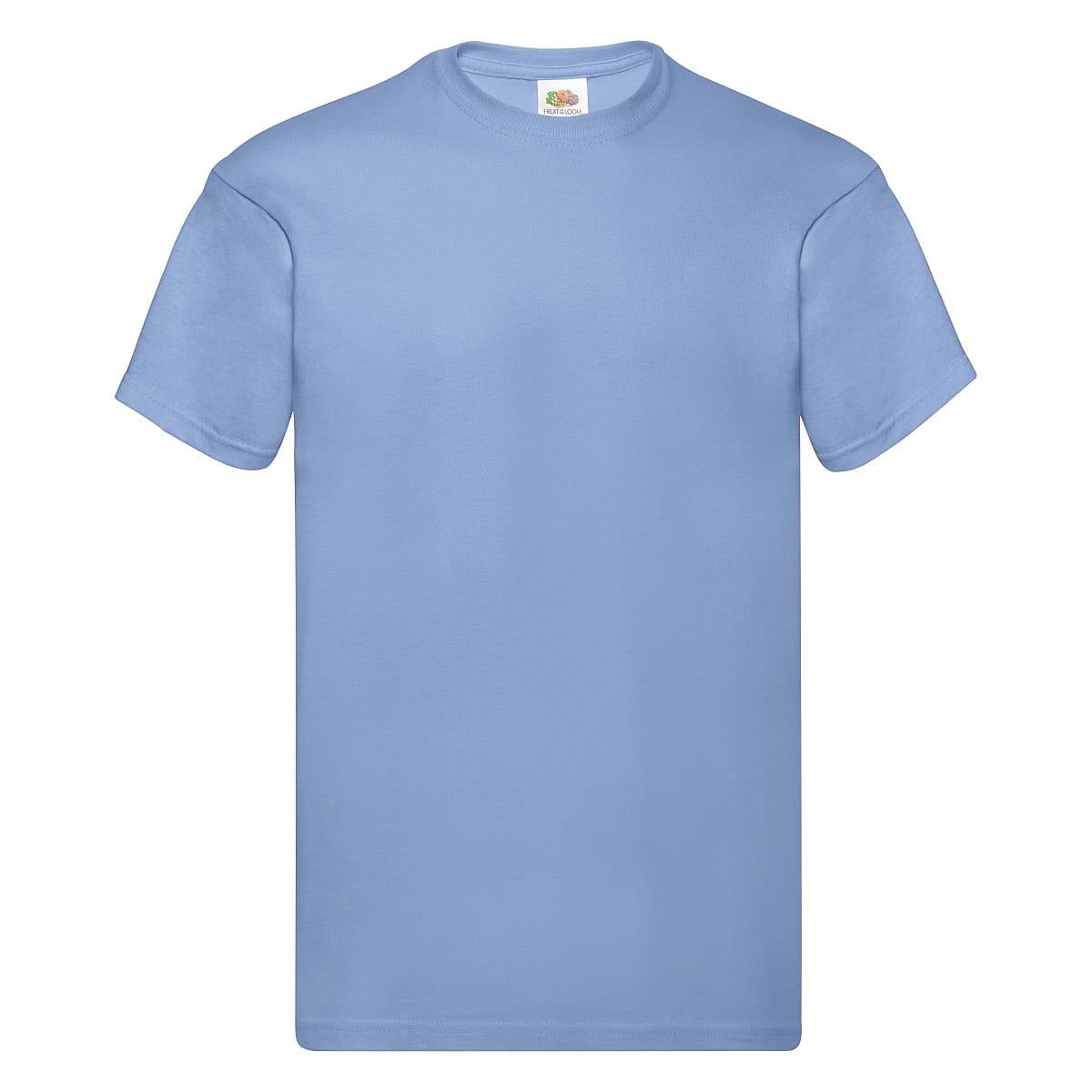 Fruit Of The Loom Original Full Cut T-Shirt in Sky Blue (Product Code: 61082)