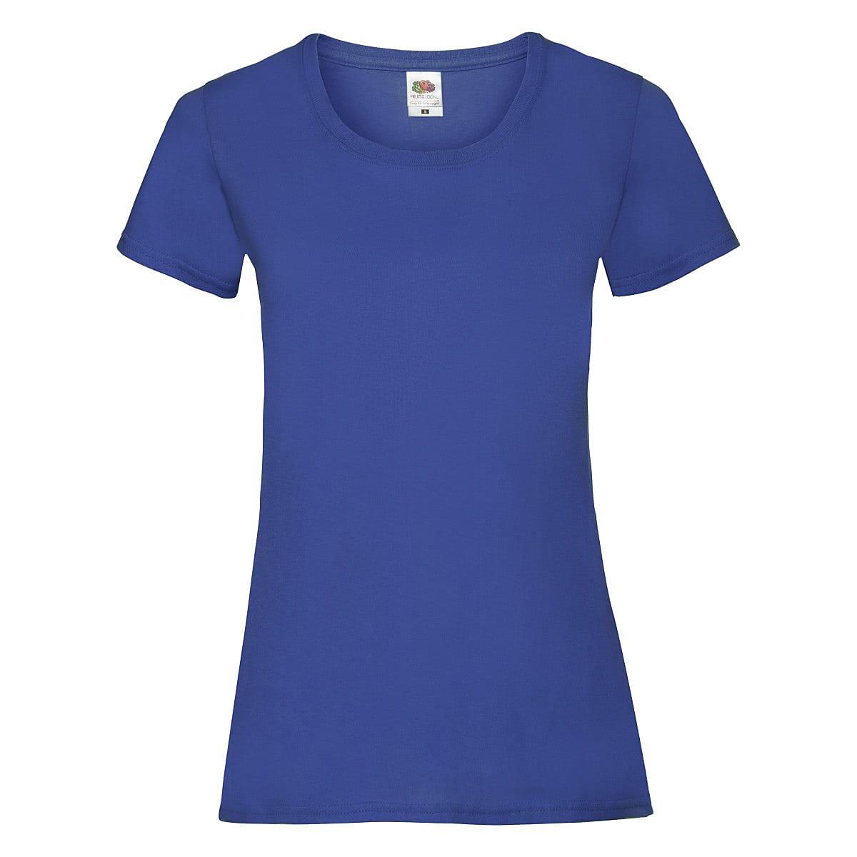 Fruit Of The Loom Lady-Fit Valueweight T-Shirt in Royal Blue (Product Code: 61372)