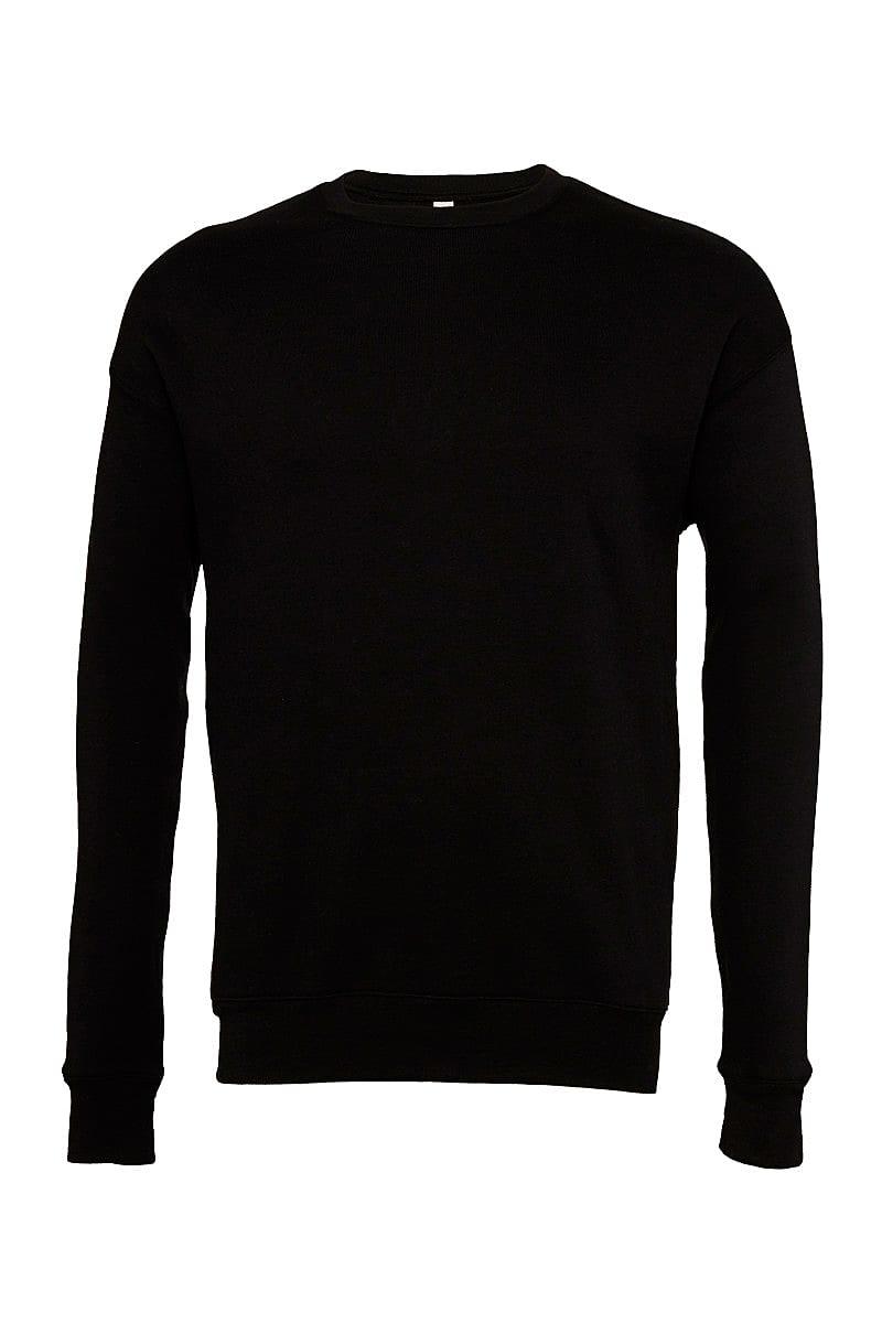 Bella Unisex Drop Shoulder Fleece Sweater in Black (Product Code: CA3945)