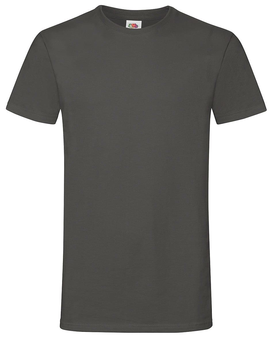 Fruit Of The Loom Mens Softspun T-Shirt in Light Graphite (Product Code: 61412)