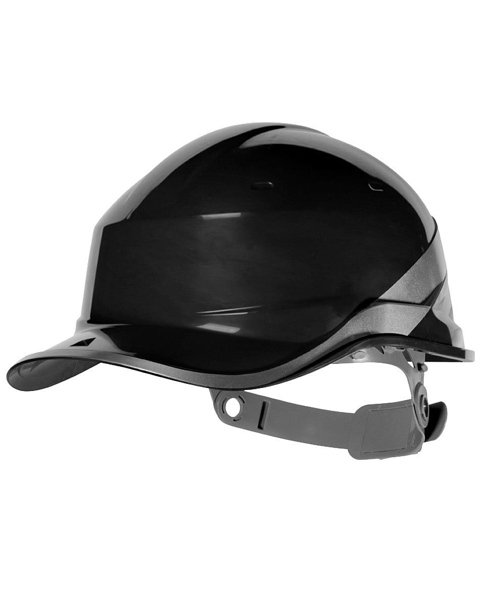 Delta Plus Hi-Viz Baseball Safety Helmet in Black (Product Code: DIAMOND)