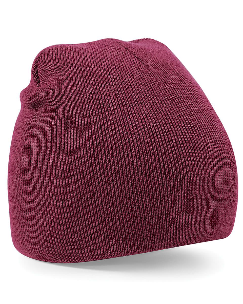 Beechfield Original Pull-On Beanie Hat in Burgundy (Product Code: B44)