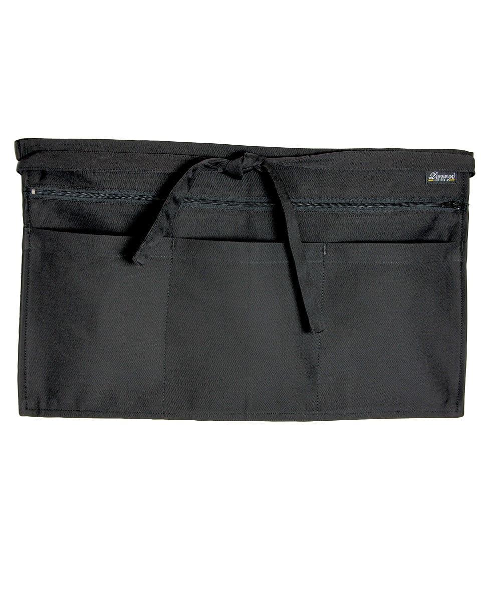 Dennys Full-Zip Multi Pocket Apron in Black (Product Code: DW15)