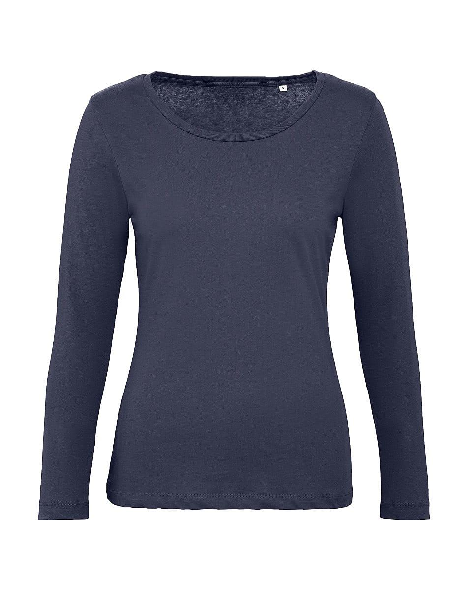 B&C Womens Inspire Long-Sleeve T-Shirt in Urban Navy (Product Code: TW071)