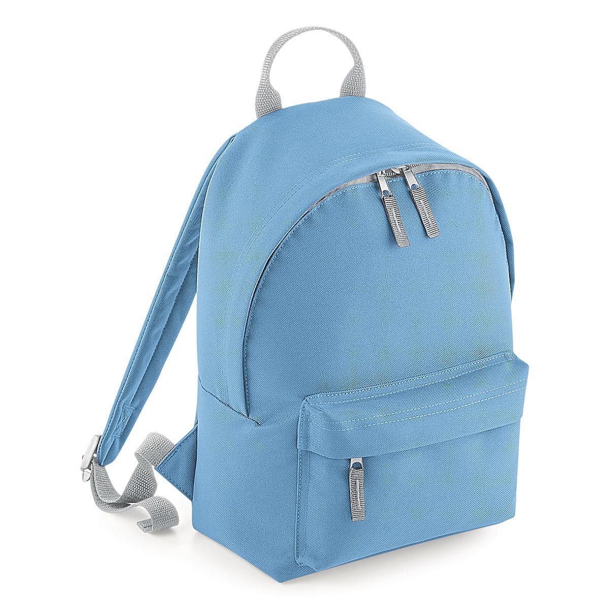 Bagbase Mini Fashion Backpack in Sky / Light Grey (Product Code: BG125S)