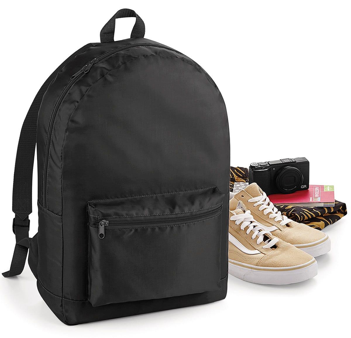 Bagbase Packaway Backpack in Black (Product Code: BG151)