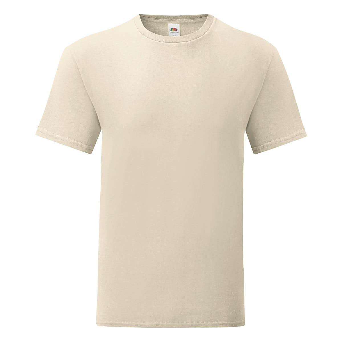 Fruit Of The Loom Mens Iconic T-Shirt in Natural (Product Code: 61430)