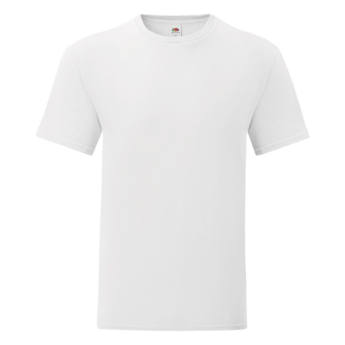 Fruit Of The Loom Mens Iconic T-Shirt in White (Product Code: 61430)