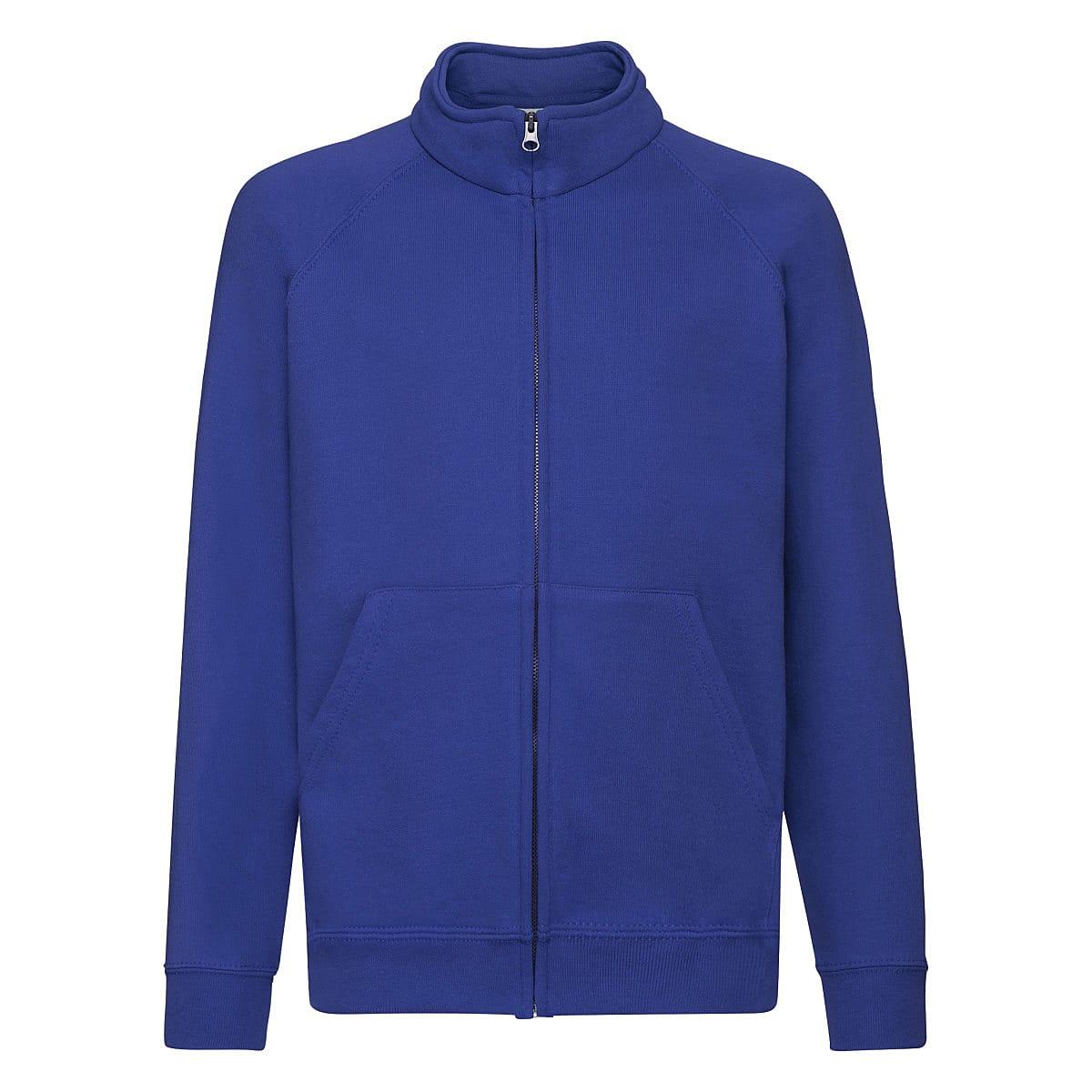 Fruit Of The Loom Childrens Sweat Jacket in Royal Blue (Product Code: 62005)